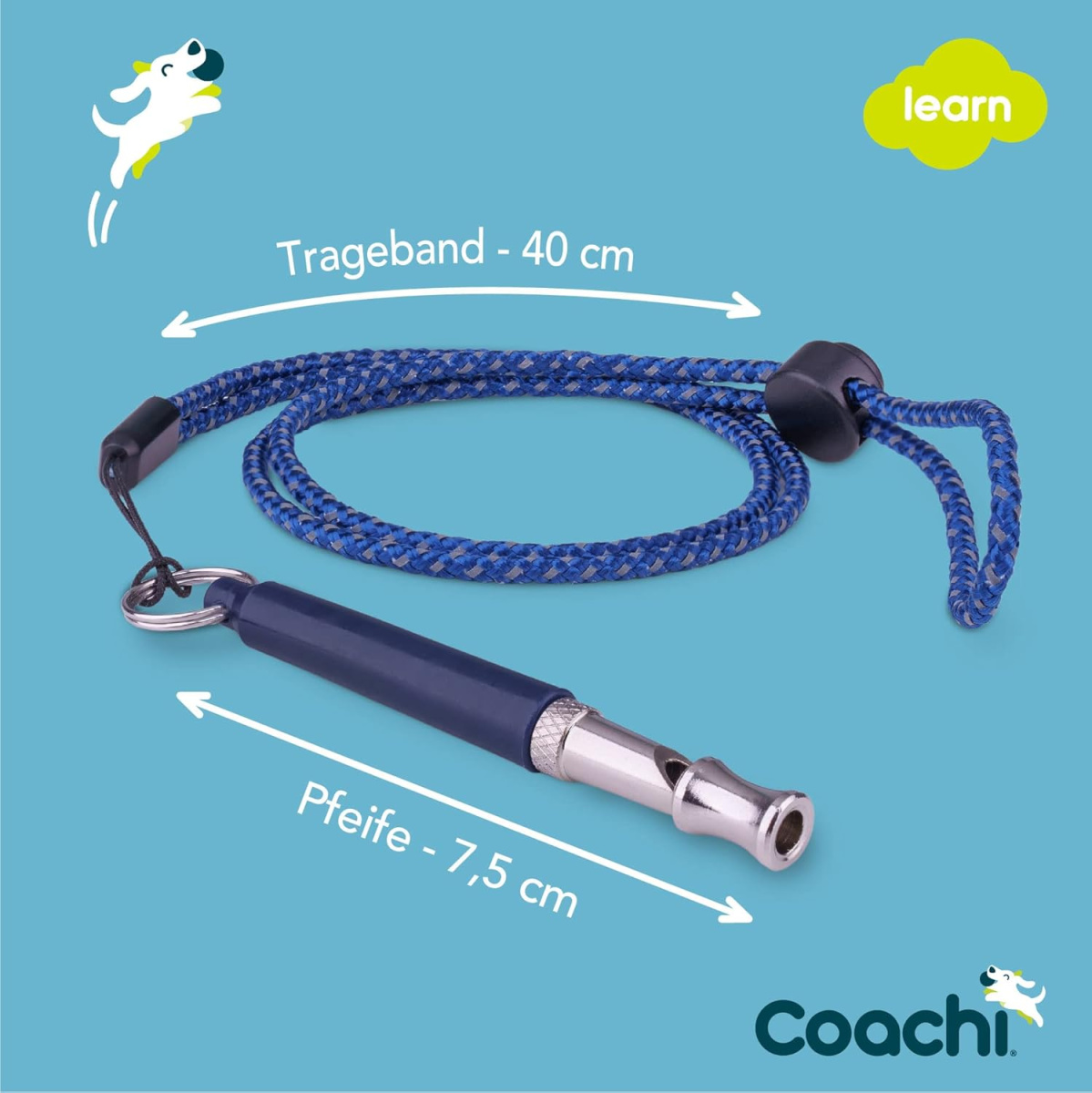 Профессиональный регулируемый свисток для дрессировки собак Coachi Professional Whistle