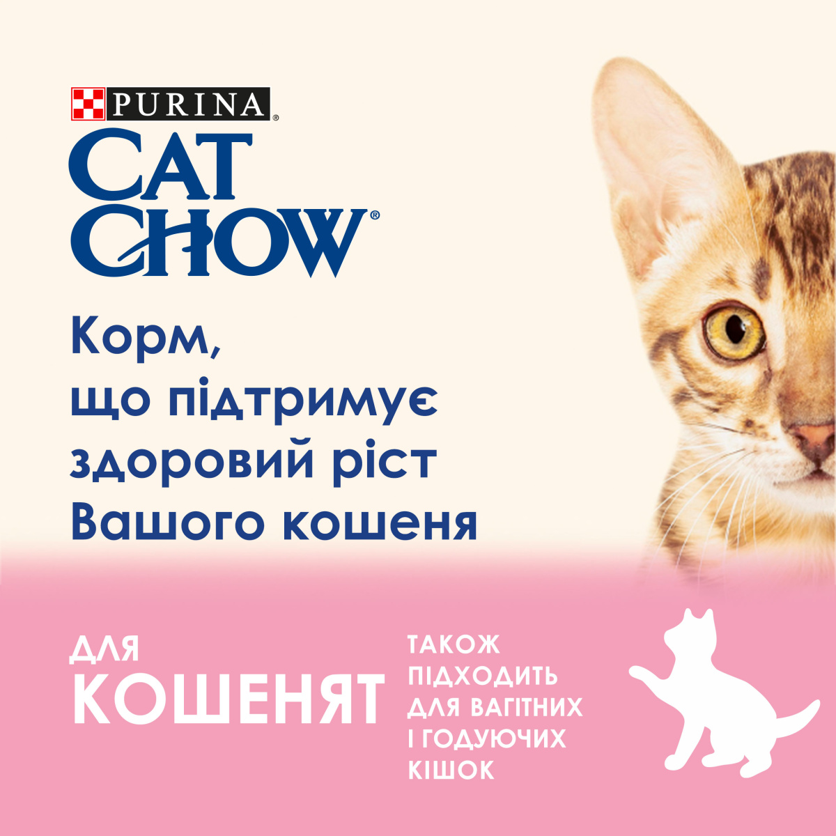 Вологий корм для кошенят Шматочки в соусі з ягням та цукіні Purina Cat Chow Kitten Lamb & Zucchini