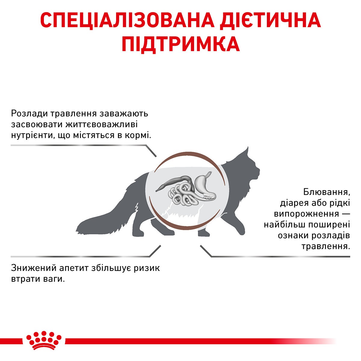 Влажный лечебный корм для кошек при острых расстройствах пищеварения Royal Canin Veterinary Gastrointestinal s/o index