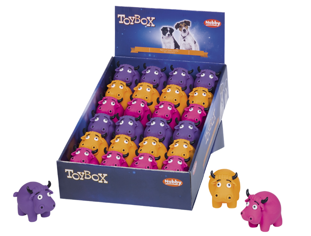 Іграшка для маленьких собак ToyBox Корівка Latex Nobby