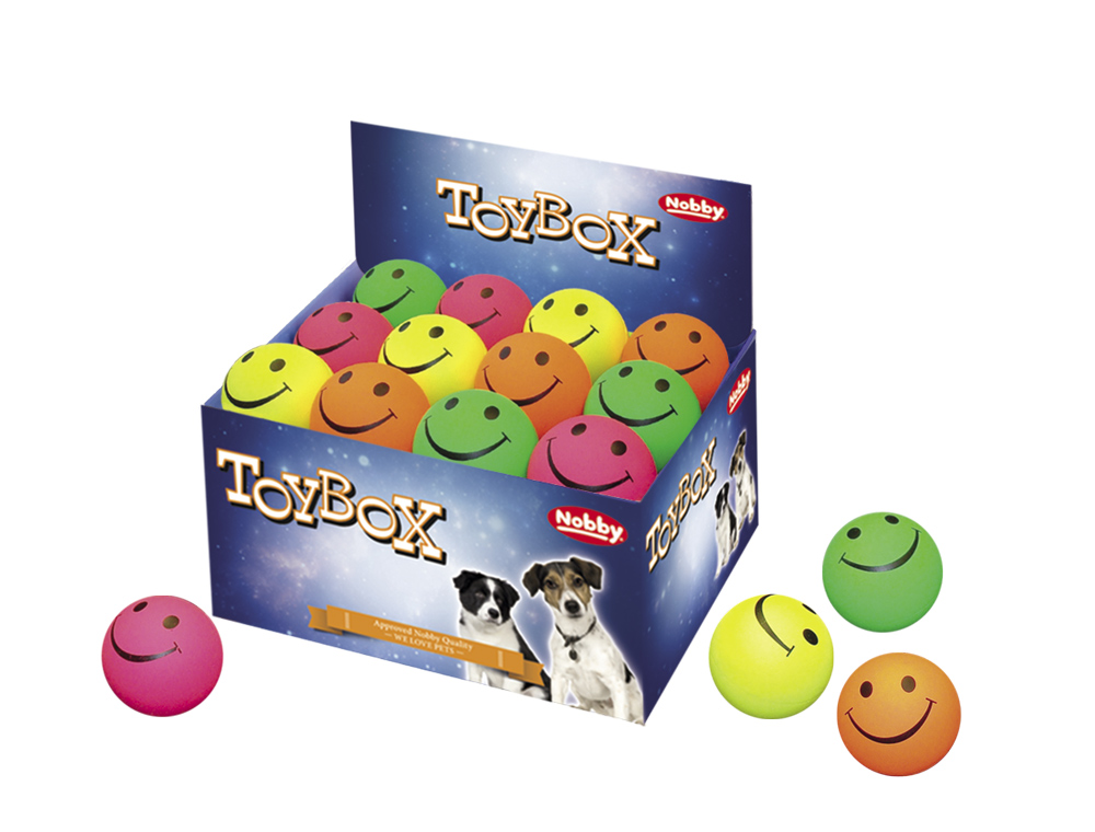 Іграшка для собак ToyBox Плаваючий М'яч-смайлик Swimming Nobby
