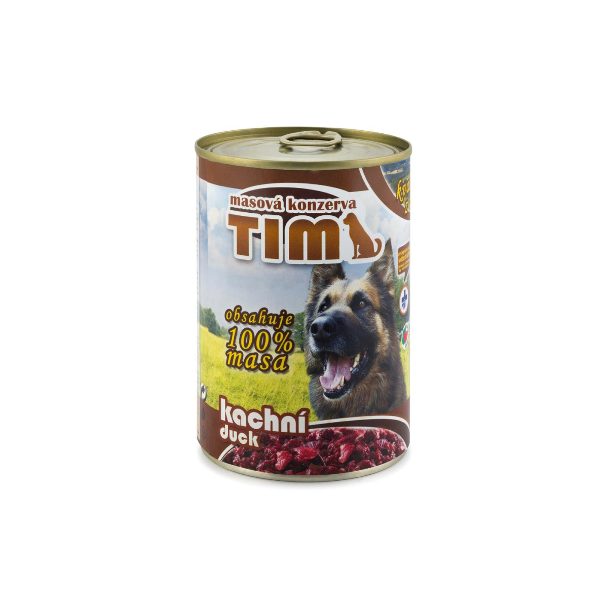 Консервоване м'ясо для собак Асорті з Качки FALCO TIM Dog 100% Meat Duck