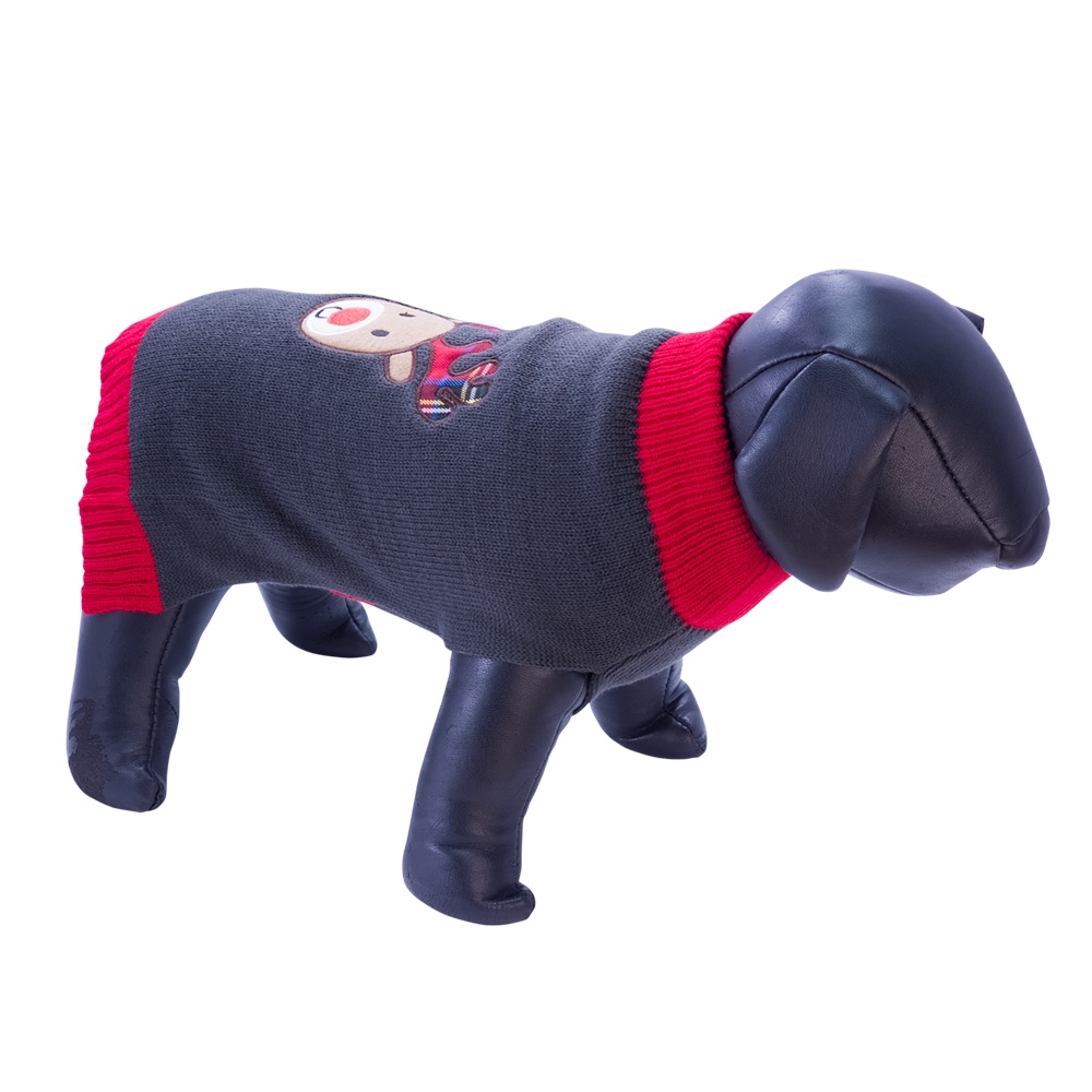 Теплий в'язаний зимовий светр для собак Олень Deer Dog Sweater Nobby Теплий в'язаний зимовий светр для собак Олень Deer Dog Sweater Nobby
