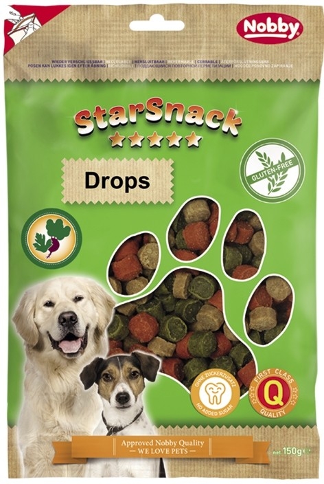 Безглютеновые лакомства без сахара для собак Овощные дропсы Nobby StarSnack Gluten Free Drops Безглютеновые лакомства без сахара для собак Овощные дропсы Nobby StarSnack Gluten Free Drops