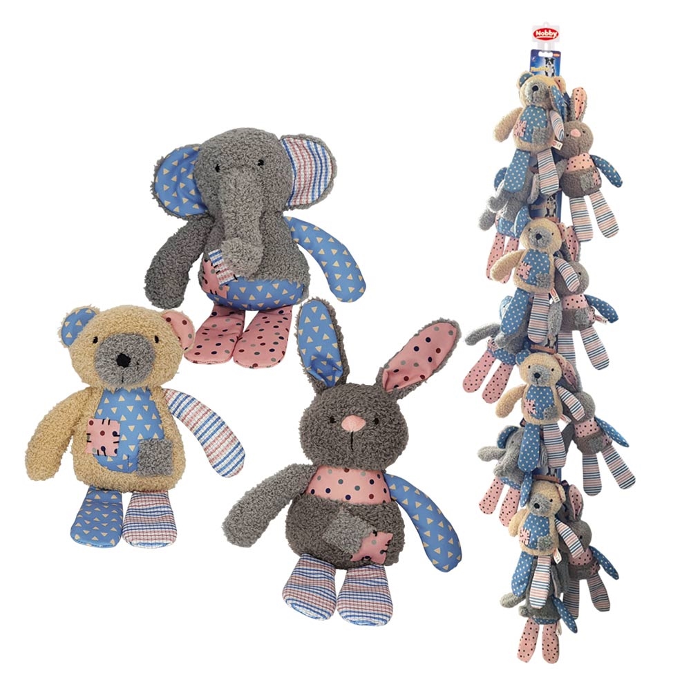 Мягкая игрушка для собак Display Плюшевый Слон, Медведь и Зайчик c пищалкой Plush Nobby Мягкая игрушка для собак Display Плюшевый Слон, Медведь и Зайчик c пищалкой Plush Nobby