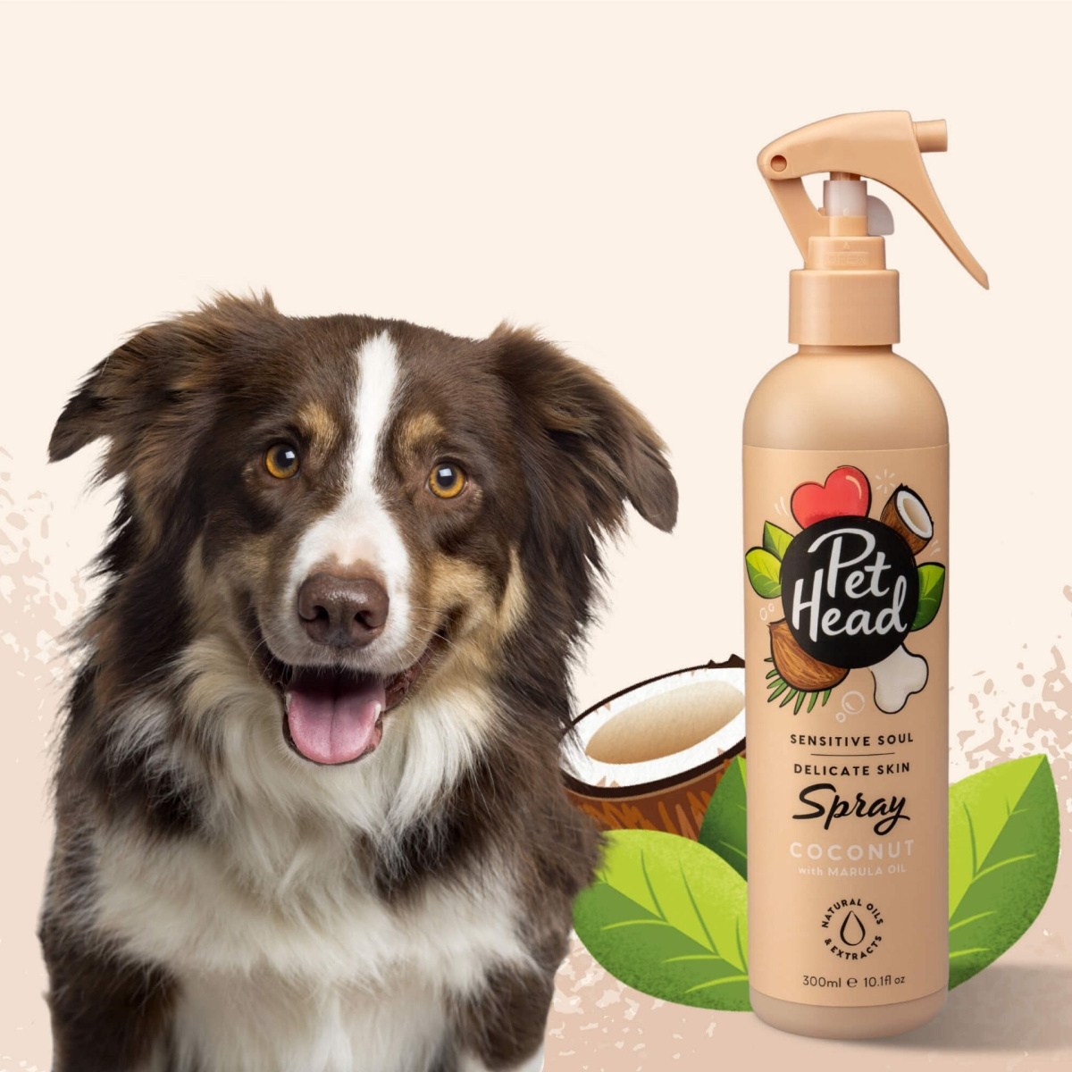 Заспокійливий спрей для собак з чутливою шкірою з ароматом кокосу Pet Head Sensitive Soul Spray