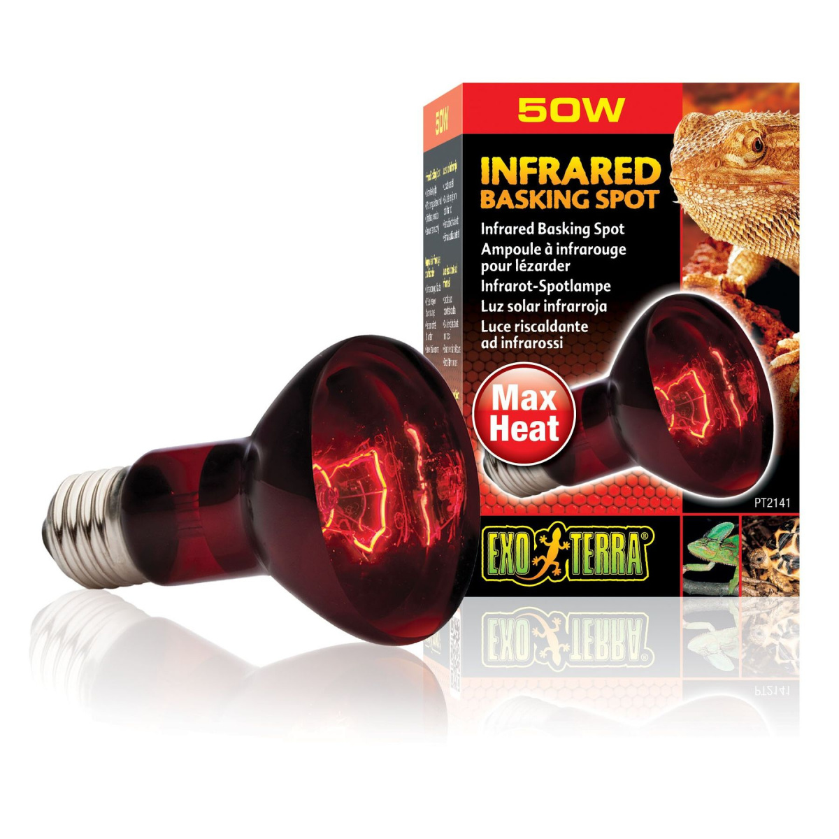 Інфрачервона лампа розжарювання Exo Terra Infrared Basking Spot 50 W, E27 (для обігріву)