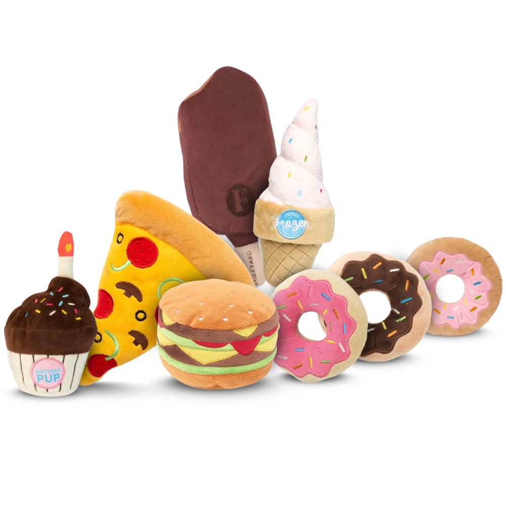М'яка іграшка для собак Гамбургер з пищалкою FuzzYard Plush Food Hamburger