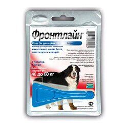 Монопіпетка від бліх, вошей та кліщів для собак вагою 40-60 кг Фронтлайн Спот-он Boehringer Ingelheim Frontline Spot-on