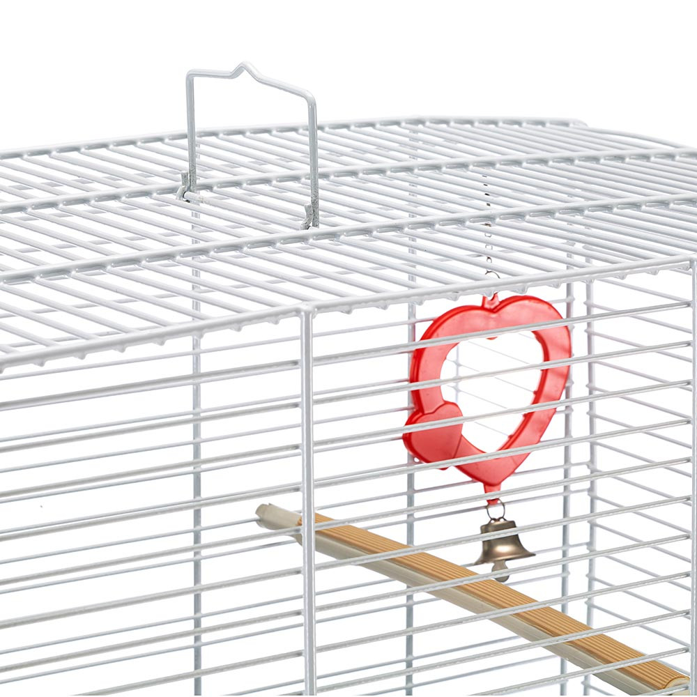 Клетка для канареек и кенаров с диспенсером, кормушками и качелькой Record 3 Ferplast