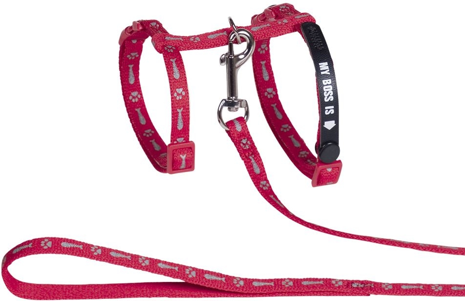 Анатомічна шлея з повідцем та адресником для котів Мій власник My Boss Cat Harness Nobby Анатомічна шлея з повідцем та адресником для котів Мій власник My Boss Cat Harness Nobby