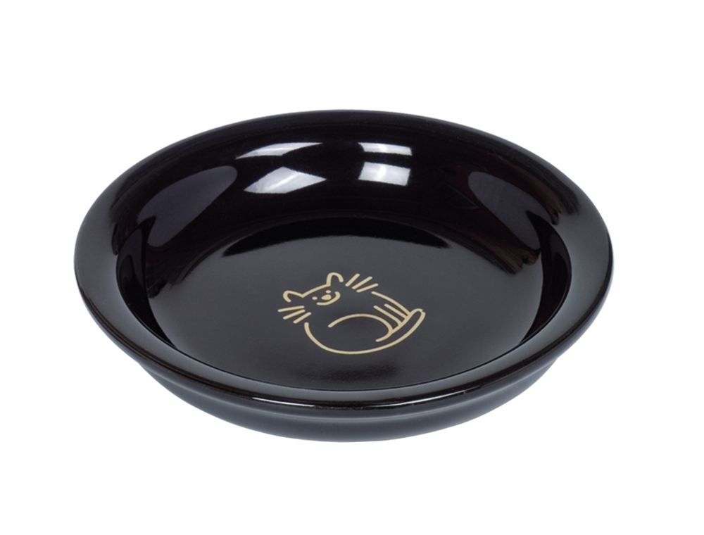 Керамическая тарелка для комфорта усов котов Золотой кот Golden Cat Nobby
