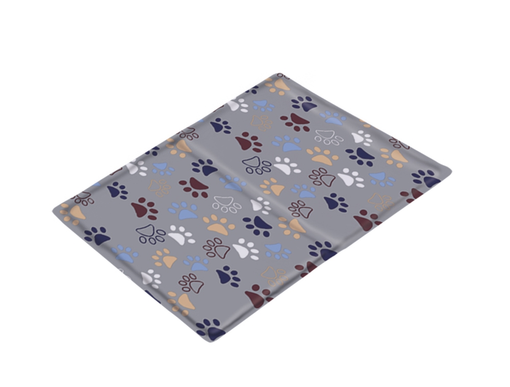 Охлаждающий коврик для собак и котов Серые лапки Lissi Grey Cooling Mat Nobby