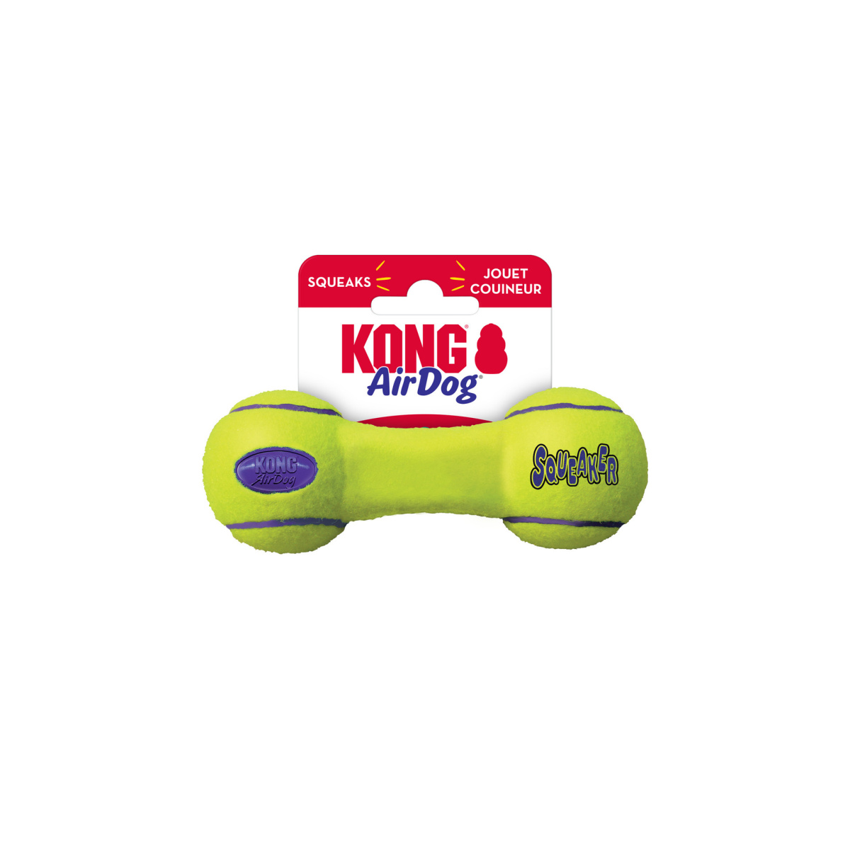KONG AirDog Squeaker Dumbbell Игрушка для собак с чувствительными зубами Гантель