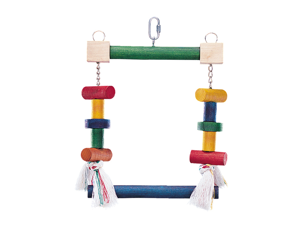 Деревянная игрушка для больших попугаев Качель Джунгли Swing Big Parrot Toy Nobby