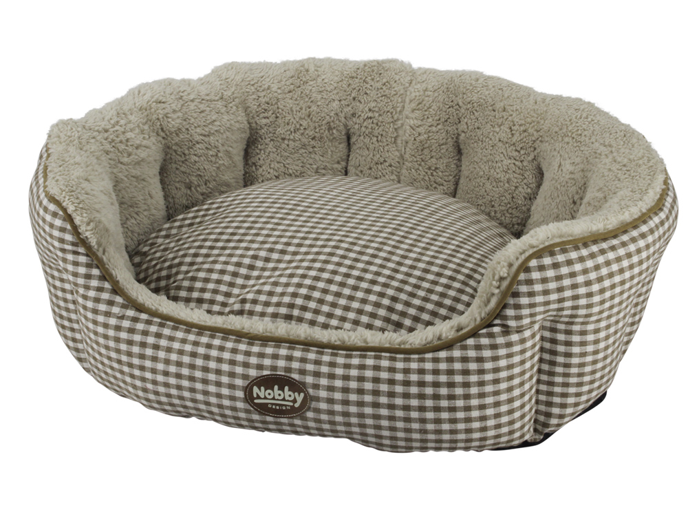 Меховой лежак-софа с бортиками для собак и котов Xaver Nobby