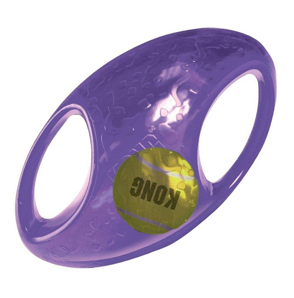 Іграшка для собак Інтерактивний М'яч Фрісбі з пищалкою KONG Jumbler Football