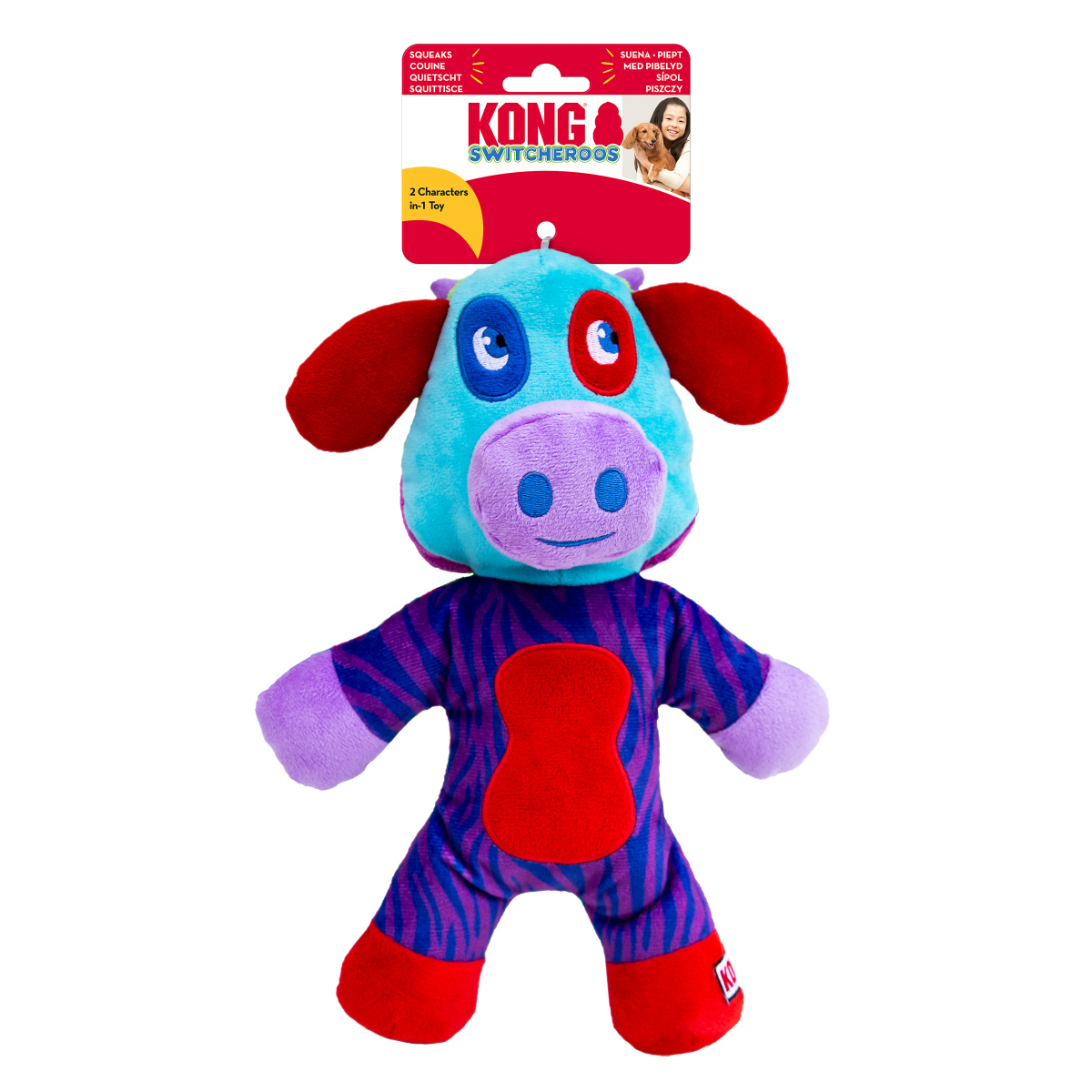 Іграшка для собак Двостороннє М'яке Звірятко KONG Switcheroos