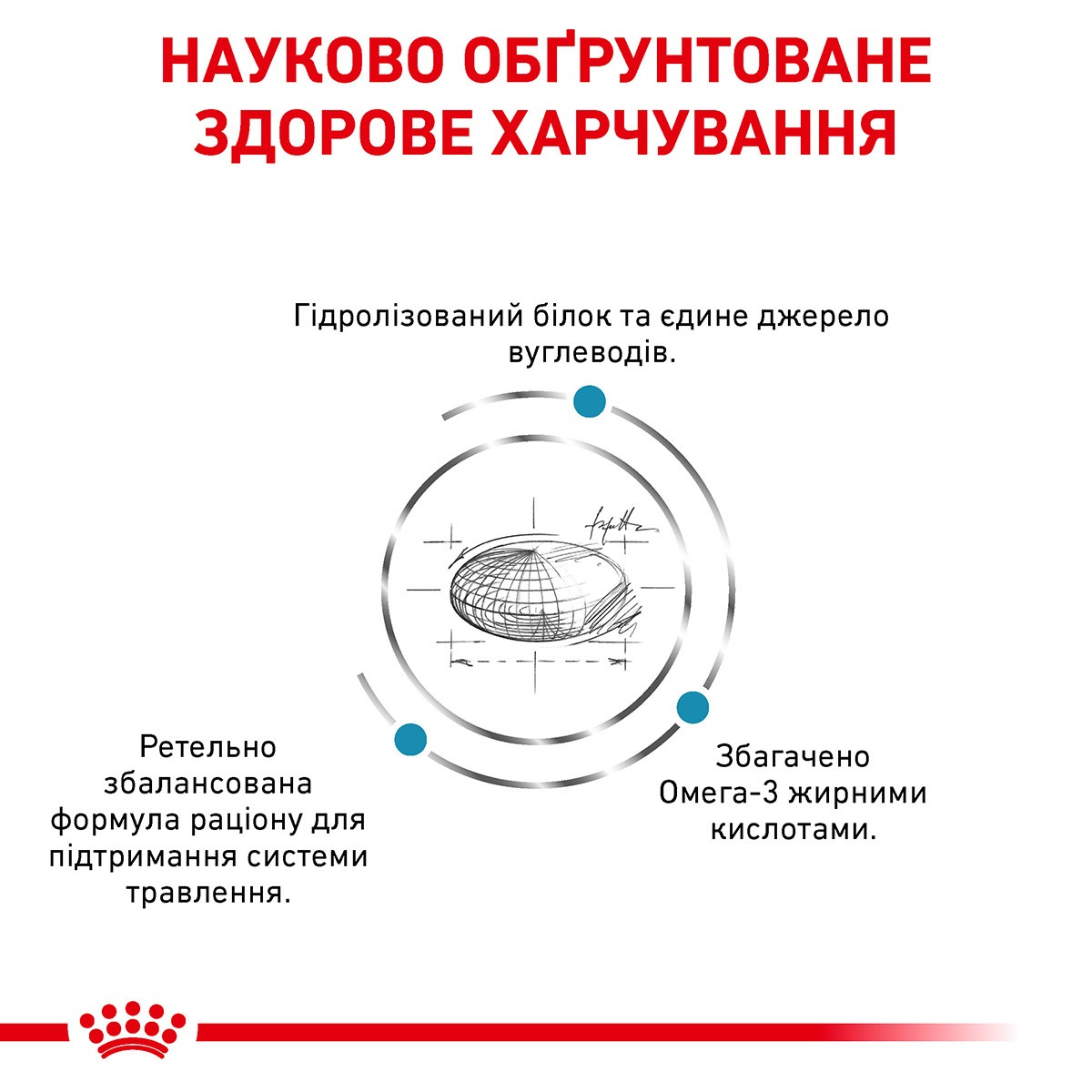 Сухий лікувальний корм для собак при харчовій алергії або непереносимості Royal Canin Veterinary Hypoallergenic