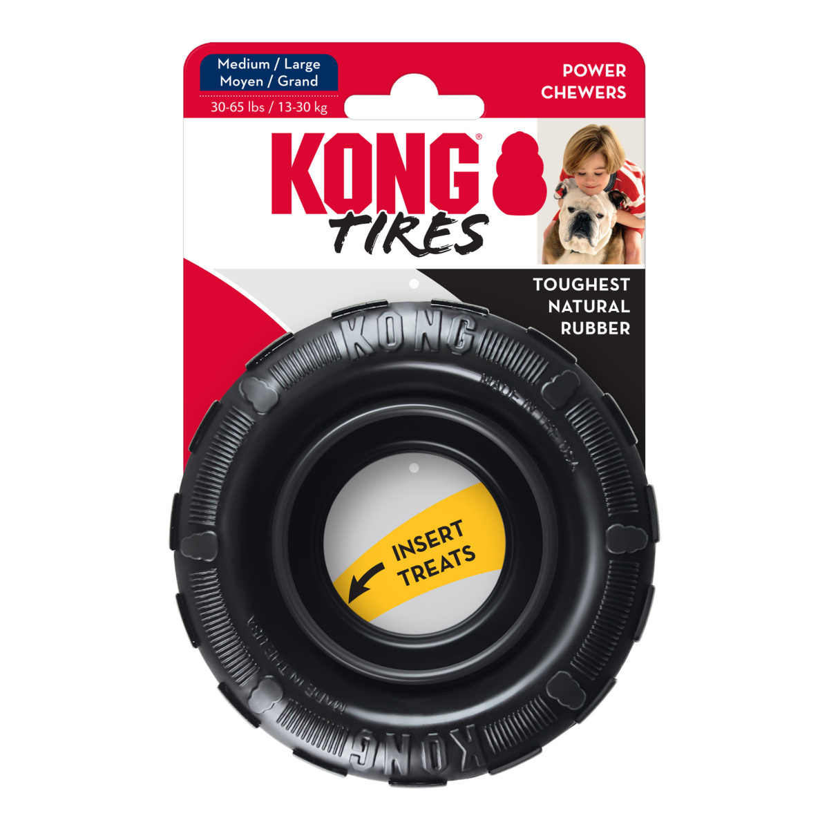 KONG Extreme Tires Антивандальна іграшка для собак Надміцна Жувальна Шина