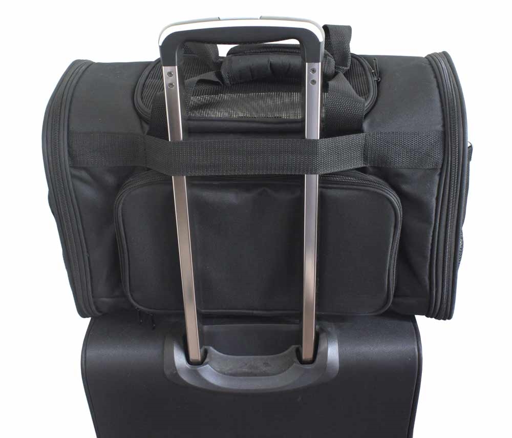 Дорожня сумка-переноска з силіконовими мисками для собак та котів вагою до 7-8 кг Nador Nobby Дорожня сумка-переноска з силіконовими мисками для собак та котів вагою до 7-8 кг Nador Nobby