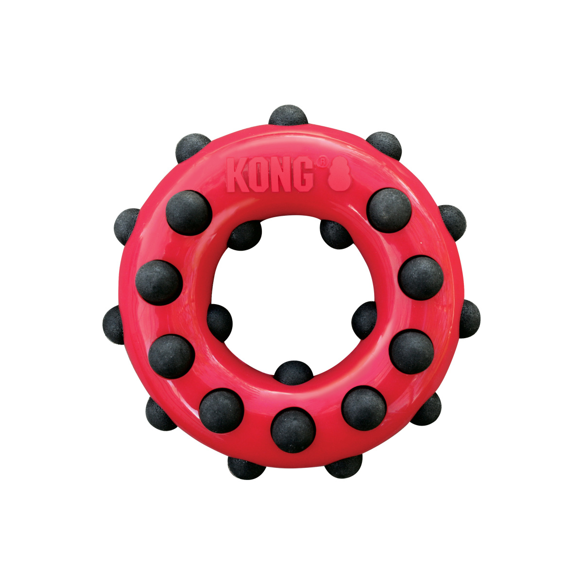 KONG Dotz Circle Игрушка для очищения зубов собак Кольцо
