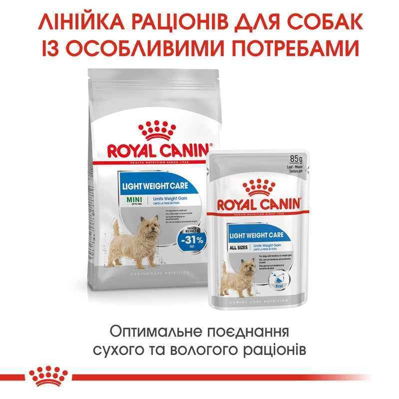 Влажный корм для взрослых собак склонных к лишнему весу Royal Canin Light Weight Care