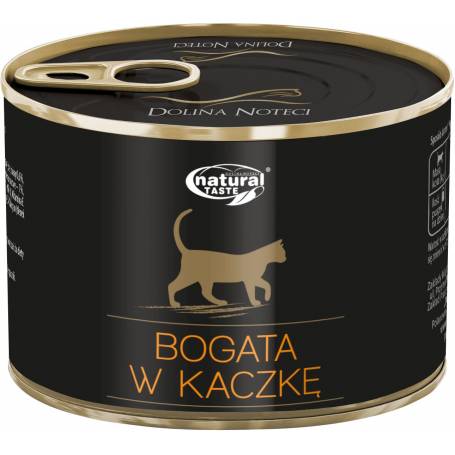 Консерва для кошек с мясными кусочками Утки Dolina Noteci Natural Taste Cat Duck