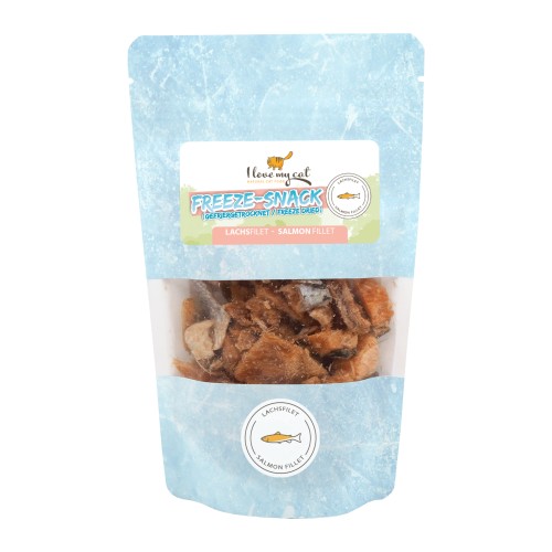 Сублімовані ласощі для котів Філе Лосося I love my cat Freeze-Snack Salmon Fillet