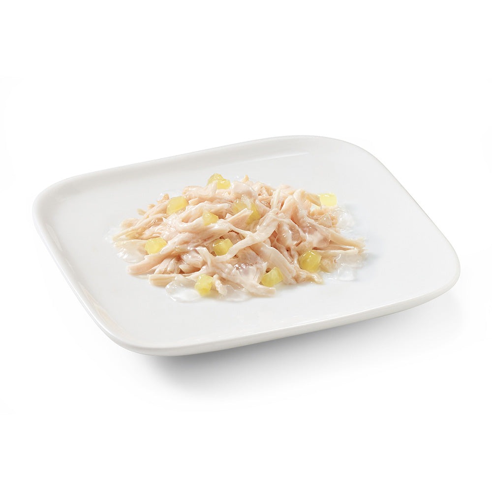 Консерва для собак в возрасте от 1 года Куриное филе с Ананасом в желе Schesir Adult Dog Chicken Fillets & Pineapple in Jelly