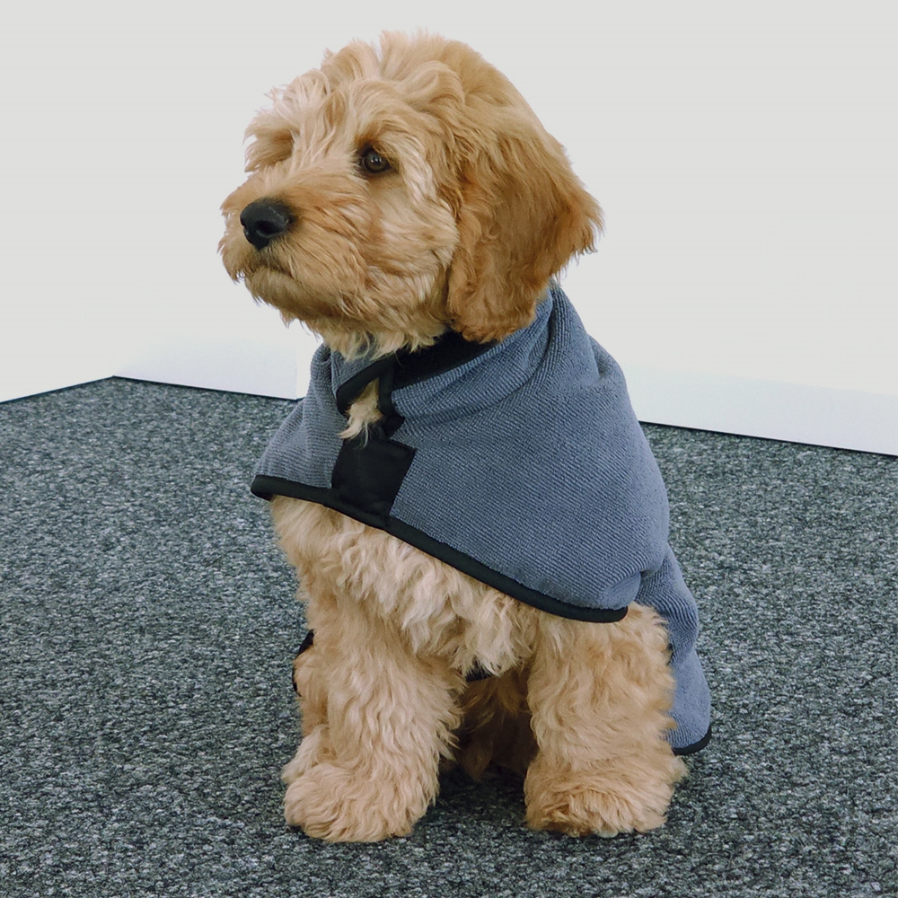 Швидкосохнучий регульований банний халат для собак Dry & Clean Dog Robe Nobby