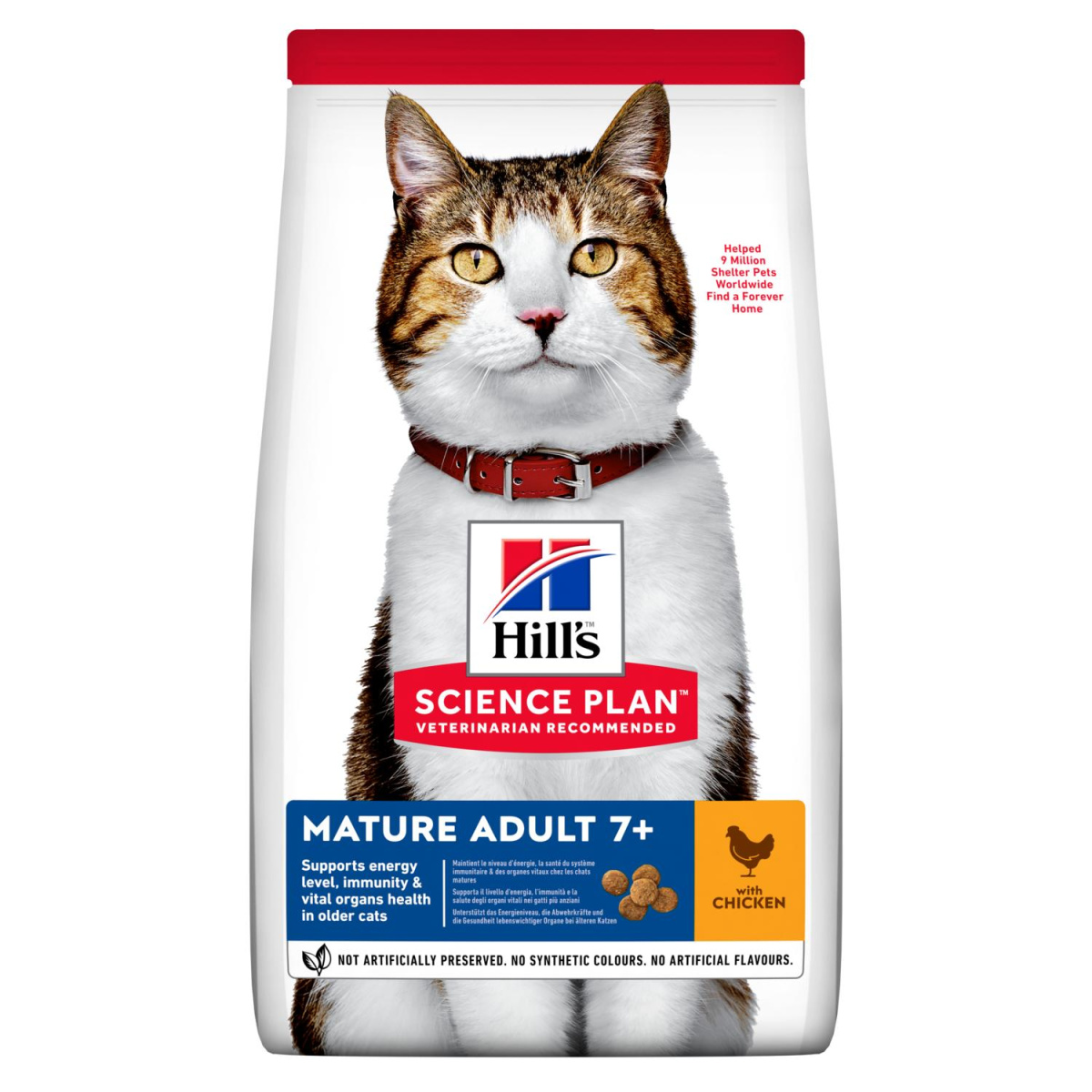 Сухой корм с курицей для зрелых котов Hill's Science Plan Cat Mature Adult 7+ Chicken