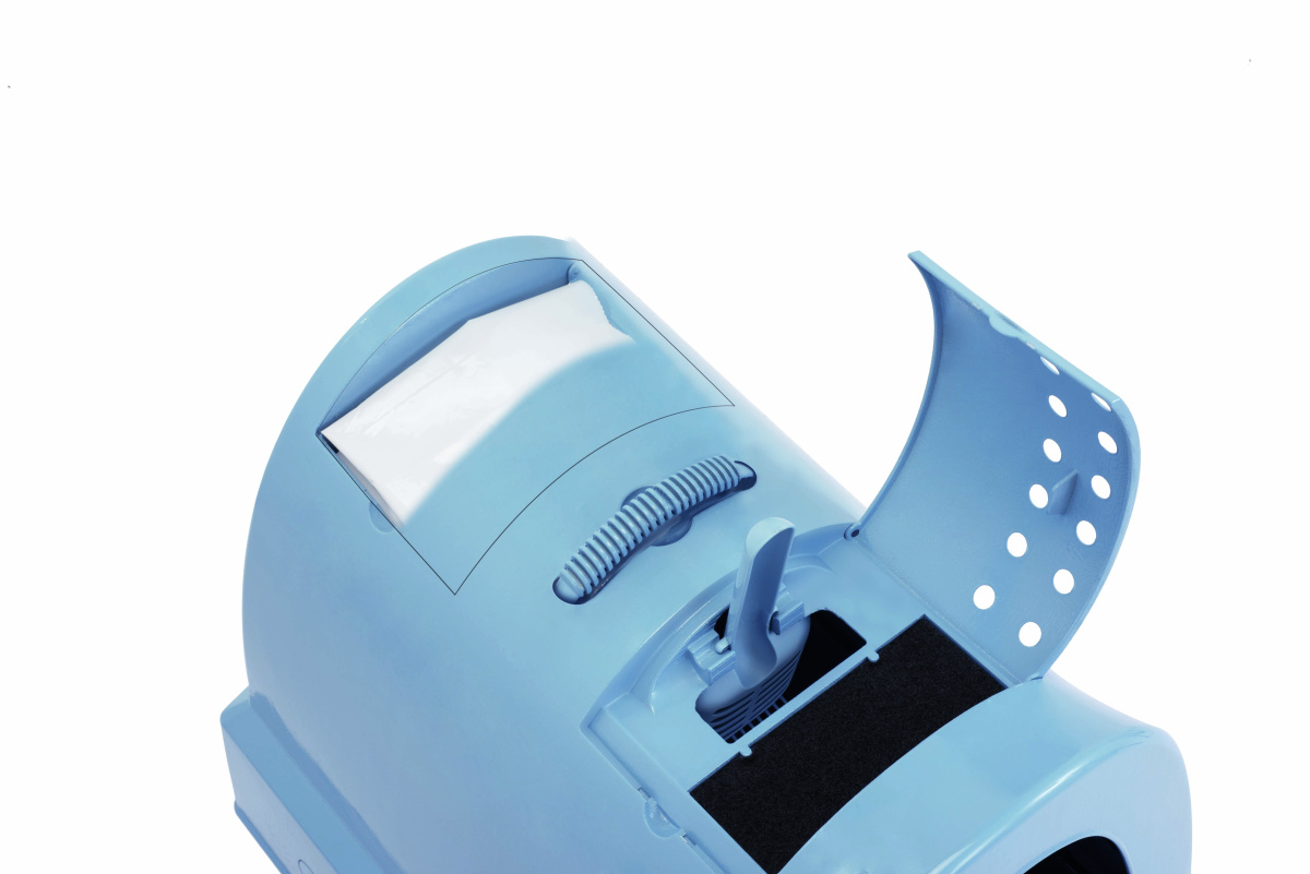 Закрытый туалет-домик с угольным фильтром и лопаткой для котов Imac Zuma