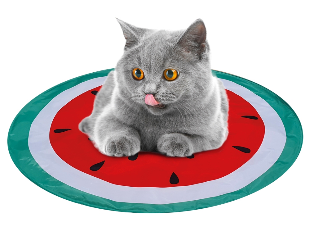 Охлаждающий круглый коврик для собак и котов Арбуз Watermelon Cooling Mat Nobby