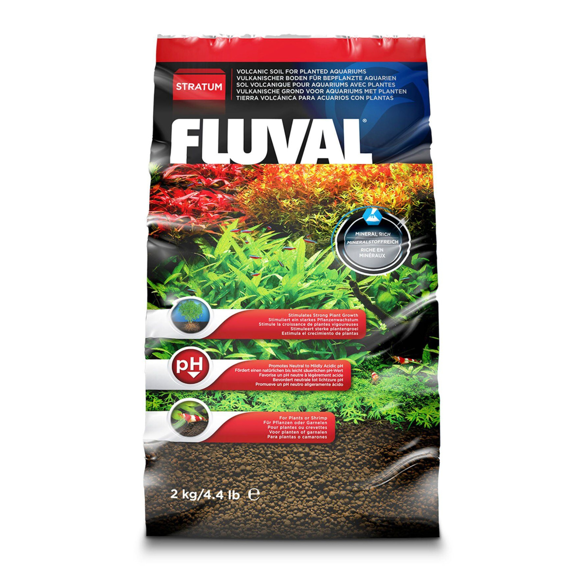 Субстрат для аквариума Fluval Plant and Shrimp Stratum