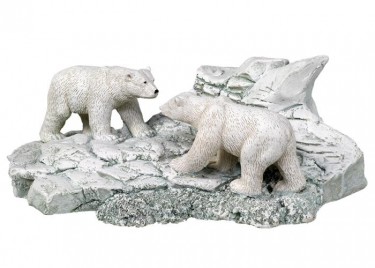 Декор для акваріума Полярні ведмеді Polar Bears Statue Aqua Ornaments Nobby