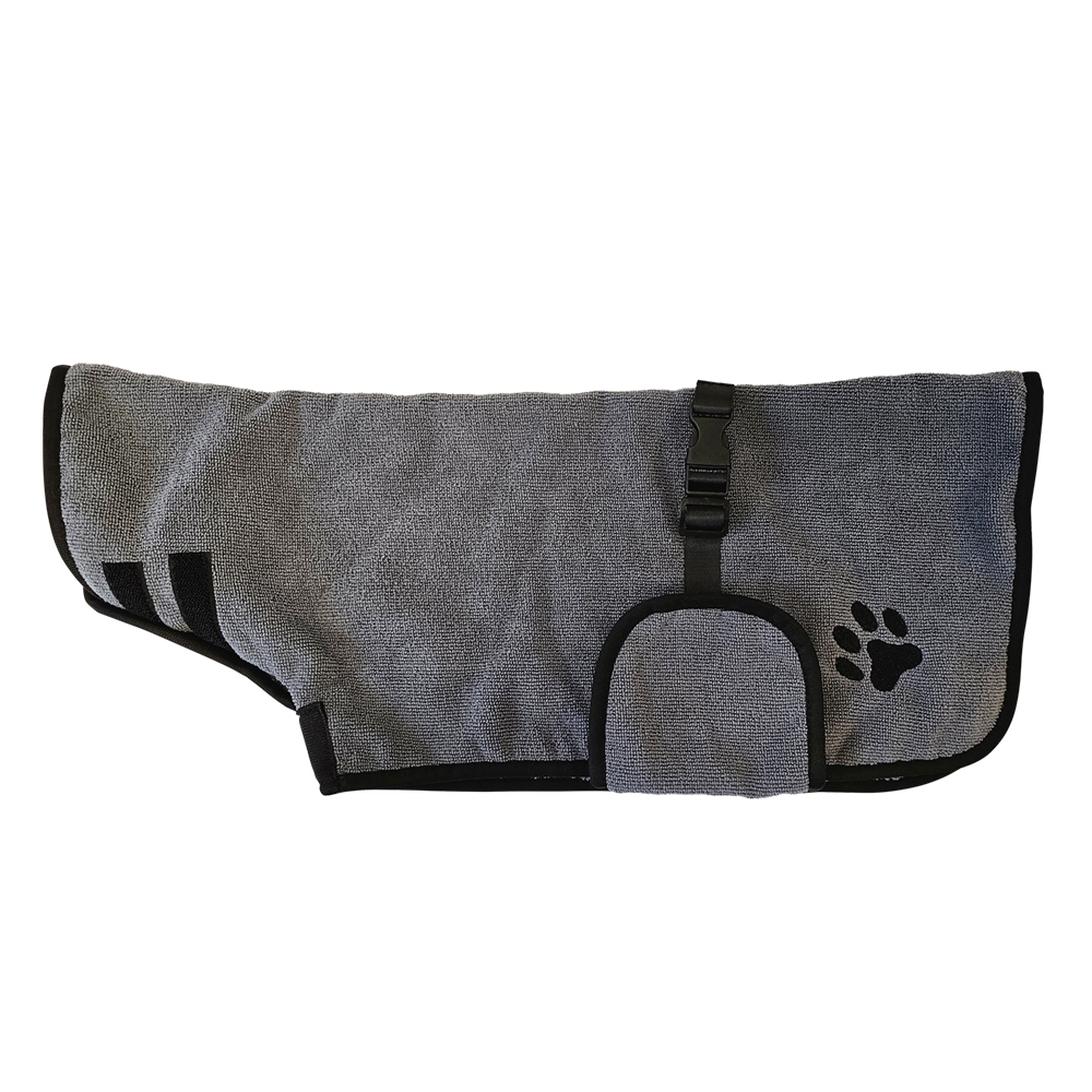 Швидкосохнучий регульований банний халат для собак Dry & Clean Dog Robe Nobby Швидкосохнучий регульований банний халат для собак Dry & Clean Dog Robe Nobby