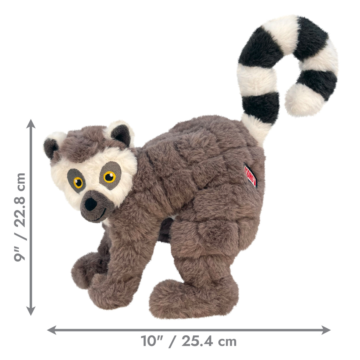KONG Scampers Lemur М'яка іграшка для собак Плюшевий Лемур з пищалкою