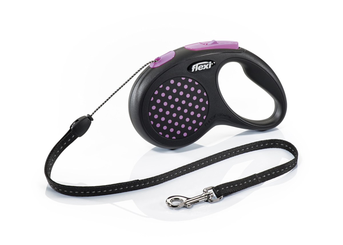 Поводок-рулетка для собак маленьких пород весом до 12 кг Flexi Design Cord S трос 5 m