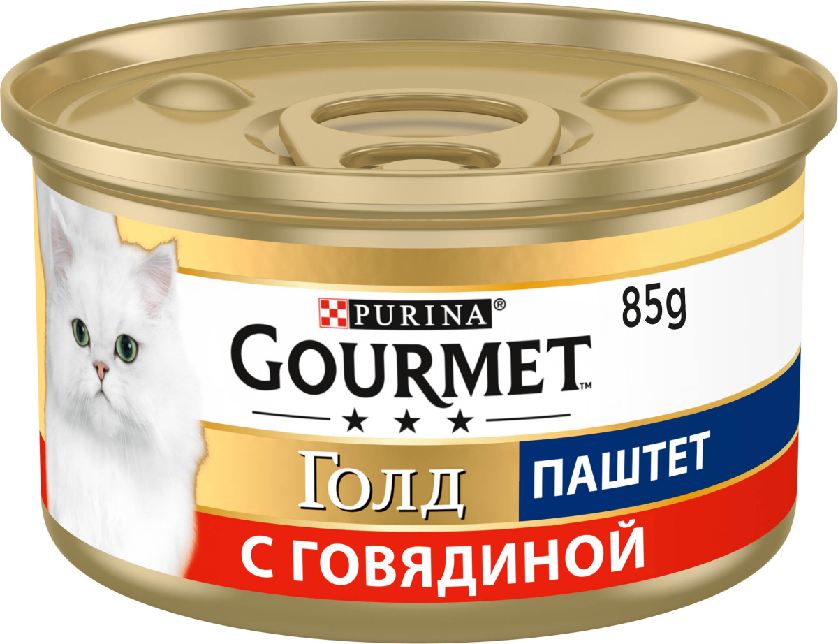 Консерва для котів Паштет з Яловичиною Purina Gourmet Gold Pate Beef