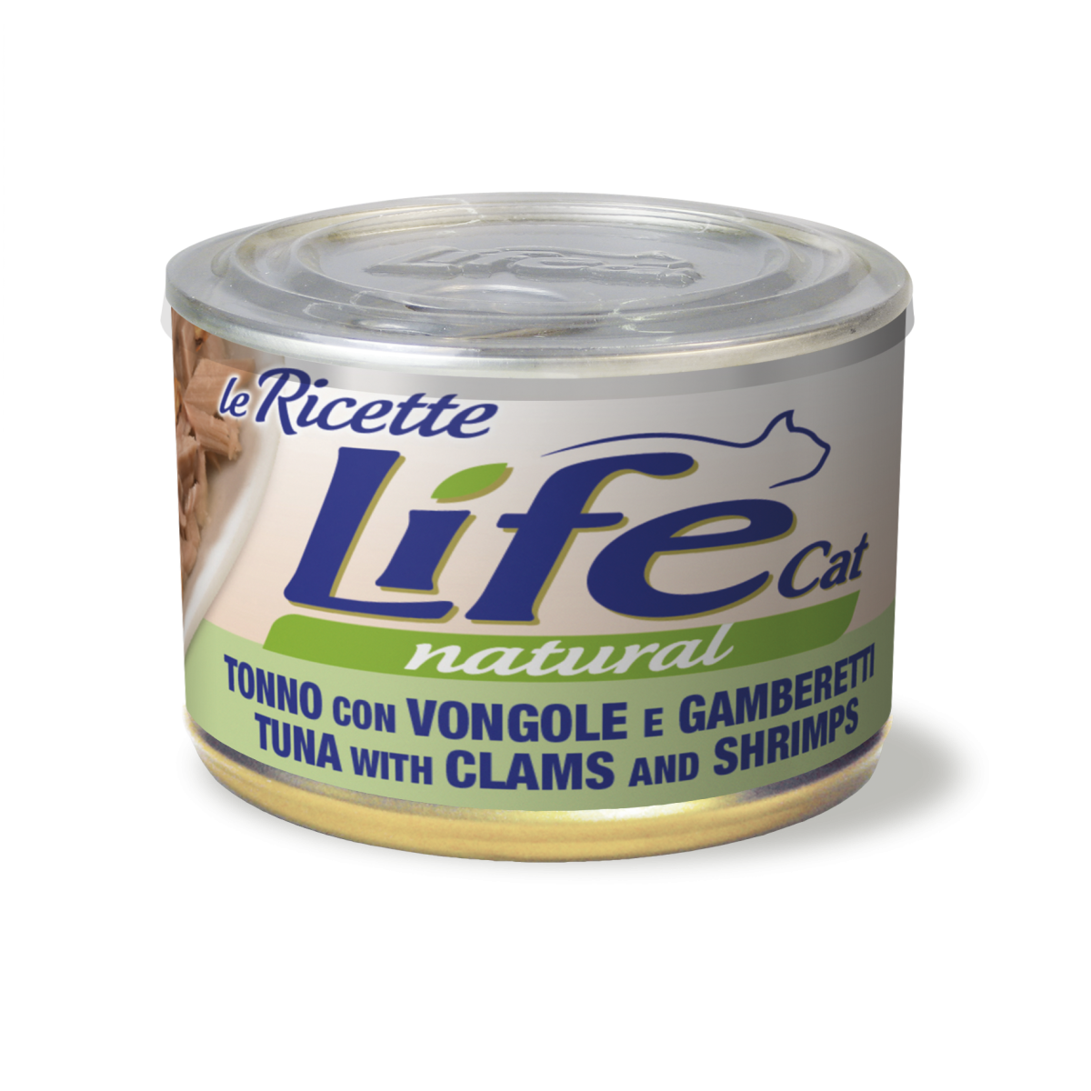 Консерва для кошек Тунец с Мидиями и Креветками Life Cat Natural Tuna, Clams & Shrimps