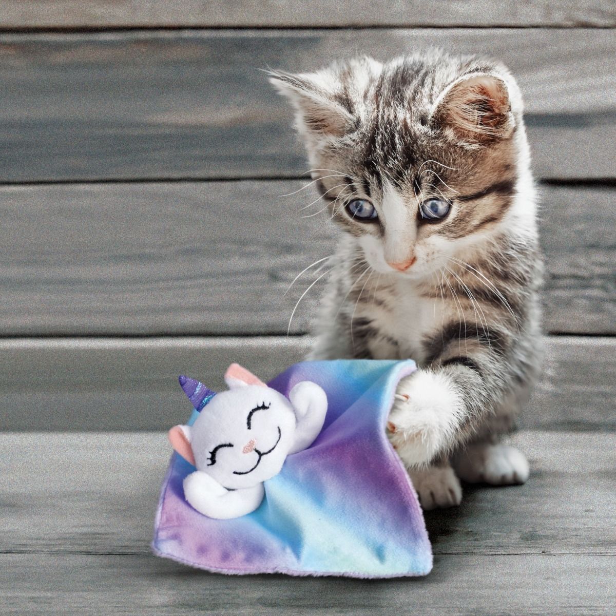 KONG Cat Crackles Caticorn Мягкая игрушка для кота Трескучий Кот-Единорог с кошачьей мятой