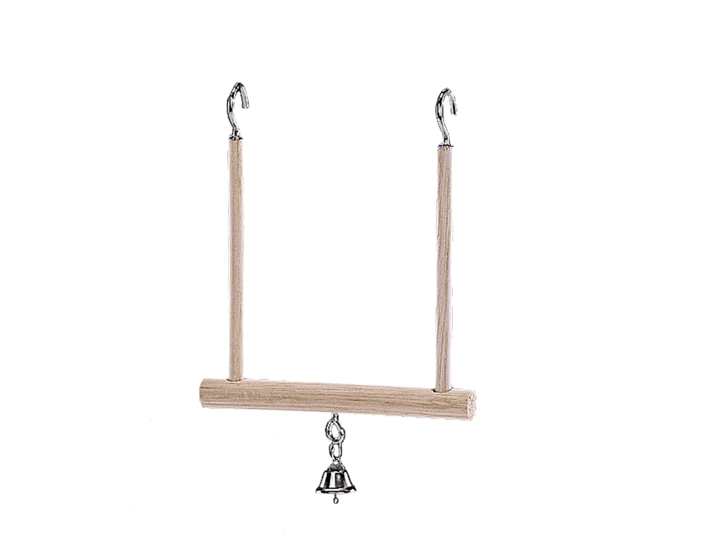 Деревянная игрушка для попугаев Качели с колокольчиком Swing Parrot Toy Nobby Деревянная игрушка для попугаев Качели с колокольчиком Swing Parrot Toy Nobby