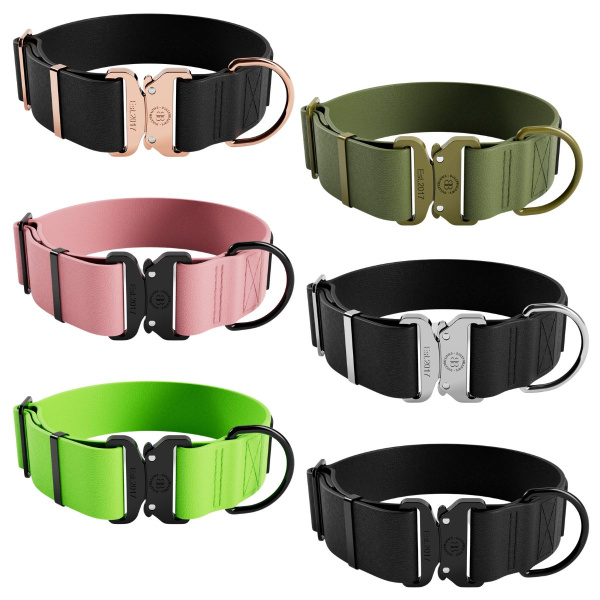 Водонепроникний широкий нашийник з ривковим замком для собак BullyBillows Billowthane Combat Collar 5 cm