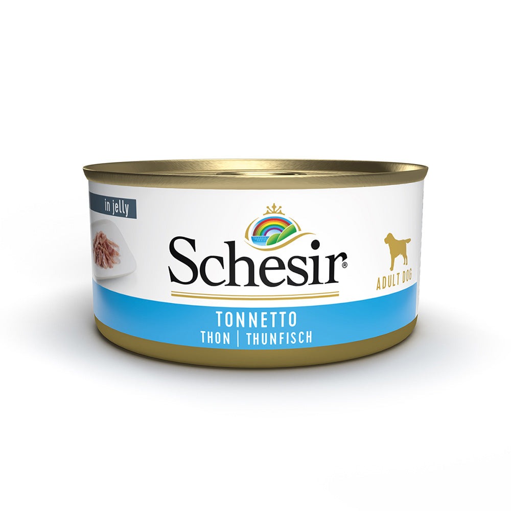 Консерва для собак віком від 1 року Тунець в желе Schesir Adult Dog Tuna in Jelly