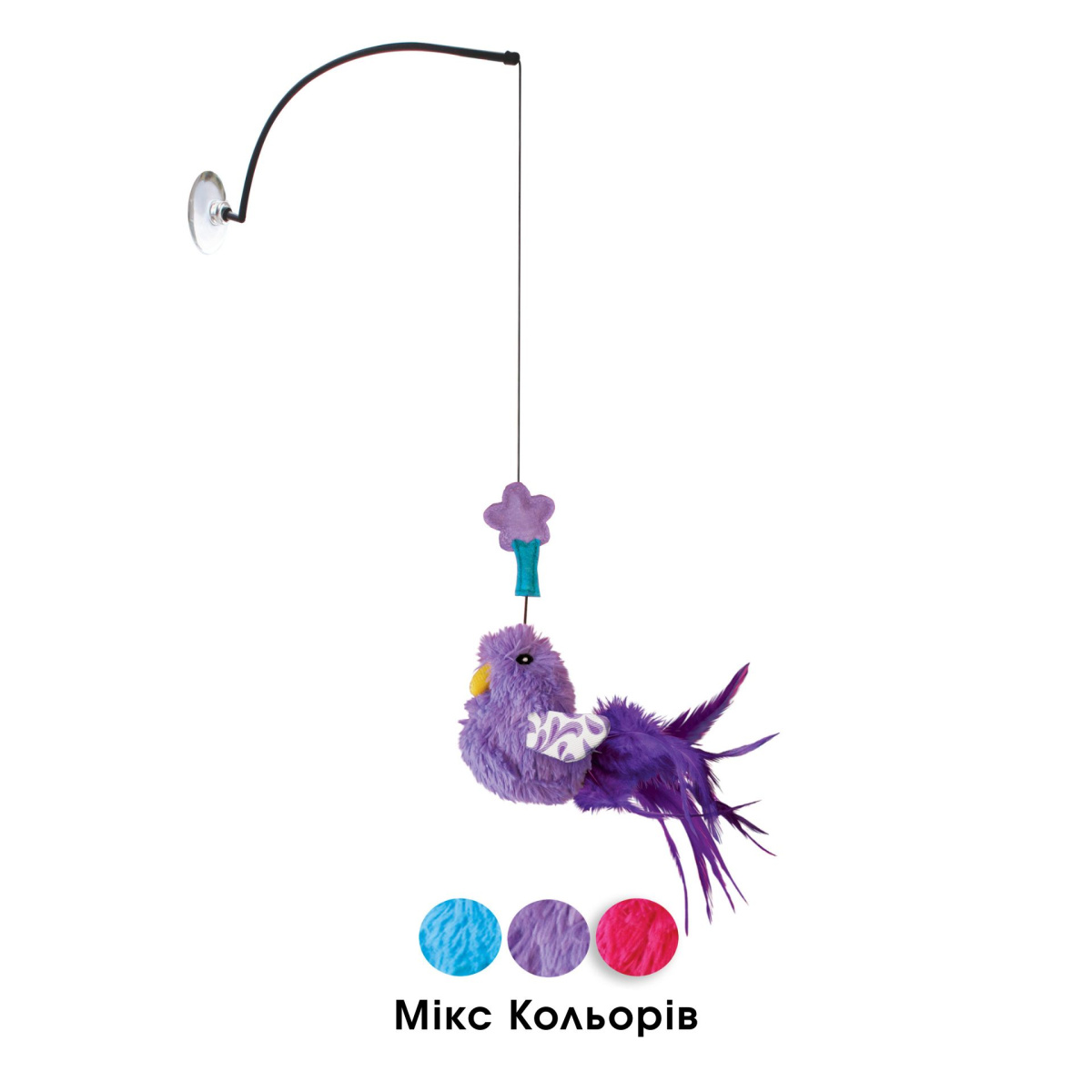 Іграшка для котів Пташка на присосці KONG Cat Window Teaser