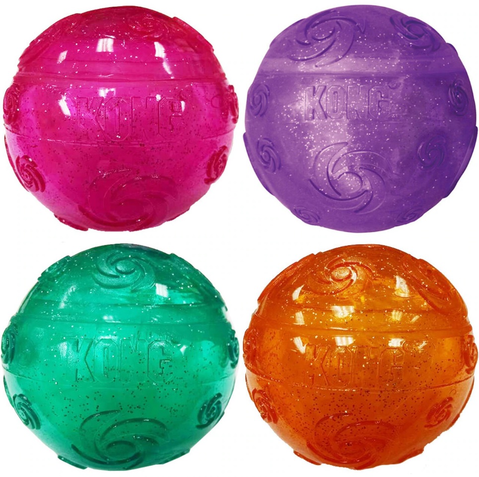 Іграшка для собак Тріскучий М'яч KONG Squeezz Crackle Ball Іграшка для собак Тріскучий М'яч KONG Squeezz Crackle Ball