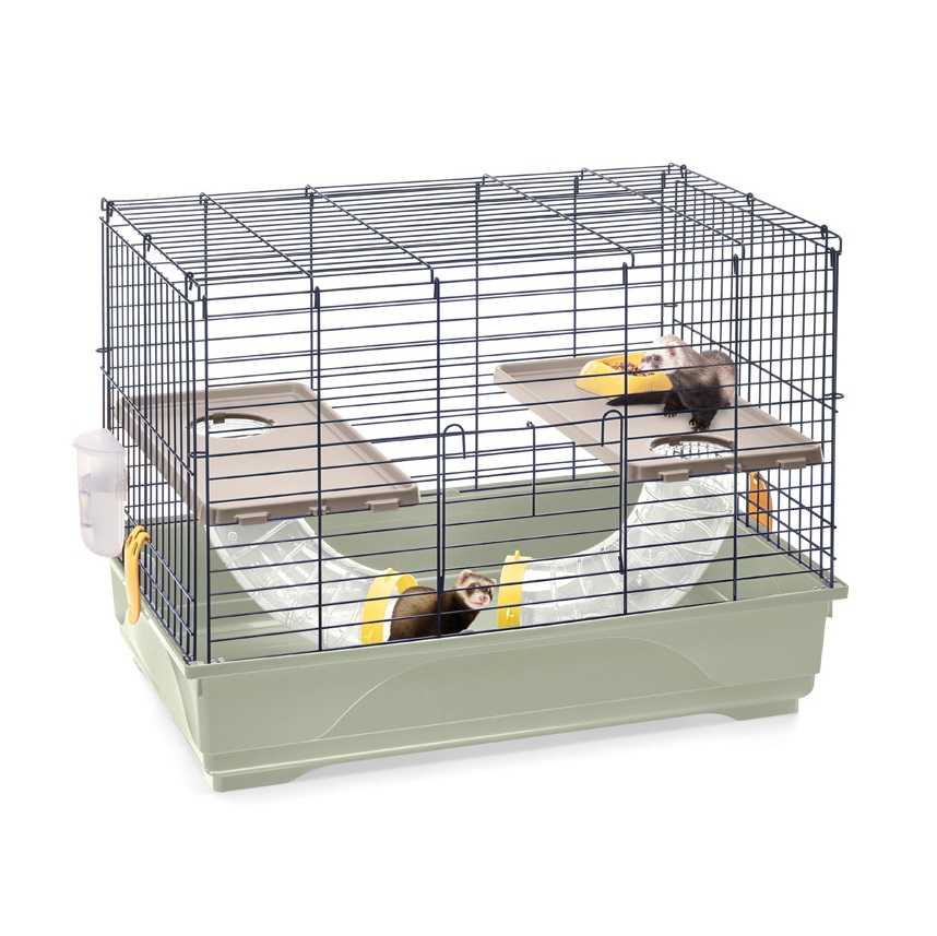 Двухэтажная клетка для хорька с туннелями Imac Ferret Flat