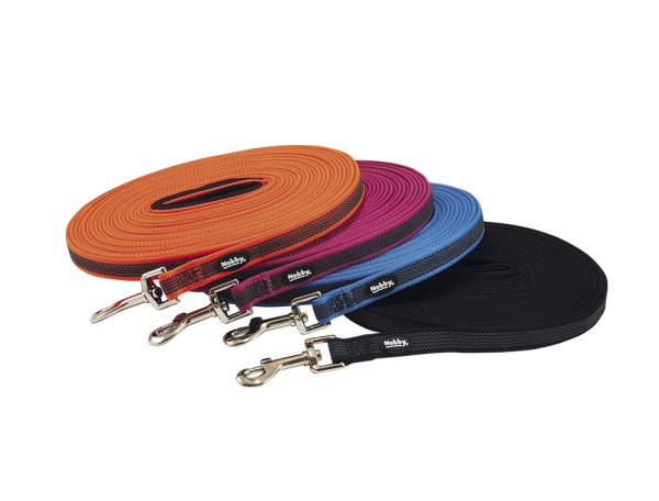 Прогумований буксирувальний повідець з ручкою на м'якій підкладці для собак Anti - Slip Training Leash Nobby