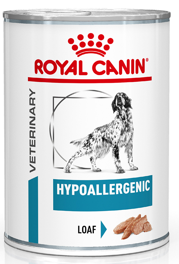 Лікувальна консерва для дорослих собак при харчовій непереносимості та алергії Royal Canin Veterinary Hypoallergenic Loaf